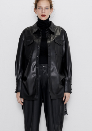 JACKE AUS KUNSTLEDER