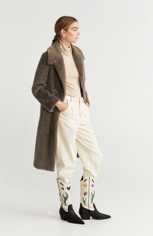 Teddymantel mit Taschen