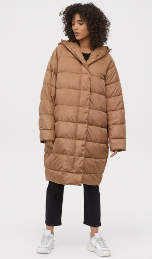 Wattierte Jacke mit Kapuze