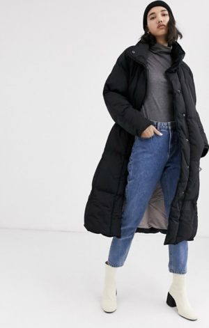 Native Youth – Lange, gepolsterte Oversize-Jacke