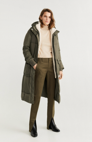 Stepp-Anorak mit Kapuze