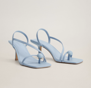 Mango Leder-Riemensandale