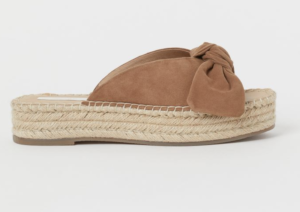 Mules aus Veloursleder