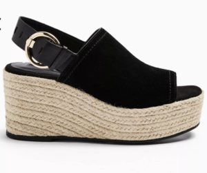 Schwarze WILD Schuhe Mit Keilabsatz