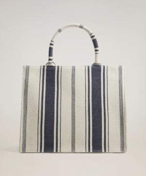Shopper-Bag mit Stickereien