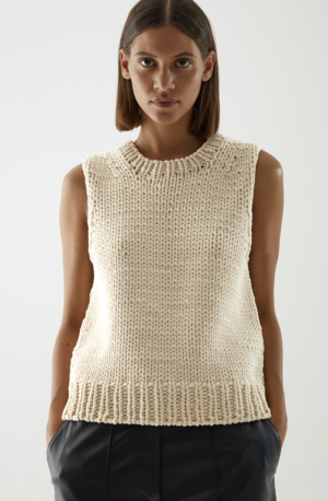 GROB GESTRICKTER PULLUNDER AUS BIOBAUMWOLLE